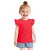 Witwot Toddler Girls Shirts Baby Girl Ruffle Sleeves Blouse T-Shirts