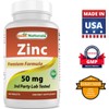 Best Naturals Zinc Gluconate 50mg & Vitamin B12 6000 mcg