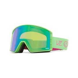 VonZipper Unisex Mach Vfs Ski and Snowboard Goggle - Prime Slime Green Frame | Wildlife Gamma Chrome