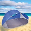 Kole Imports OT573-4 Pop-Up Beach Half-Moon Shape Tent with Carry
