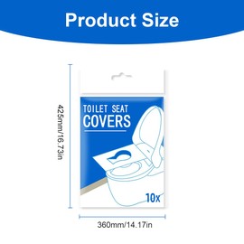 JTKREW Pack of 60 disposable toilet seat covers, flushable toilet seat covers, toilet seat covers, toilet seat cover for on the go, public toilets