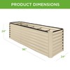 Best Choice Products 8x2x2ft Outdoor Metal Raised Garden Bed, Rectangular
