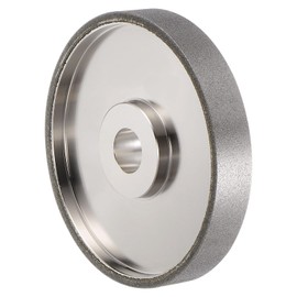 HARFINGTON Diamond Lapidary Wheel 6 Inch x 1 Inch Arbor Hole Grit: 180 Grinding Wheels for Stone, Marble, Glass, Ceramics, Crystal, Carbide, Steel