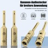 Monosaudio Banana Plugs 4 mm High End Gold-Plated Pure Copper