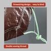 TARPAL 5x5 Feet(2pack) Small tarp with Drawstring Tarp Waterproof Brown