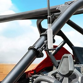Kemimoto Aluminum UTV Whip Light Mount for 1.5 to 2â Roll Cage, Compatible with Polaris RZR 900 1000 pro/ Honda Talon/Can-Am