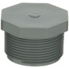 GF Piping Systems CPVC Pipe Fitting, Plug, Schedule 80, Gray,