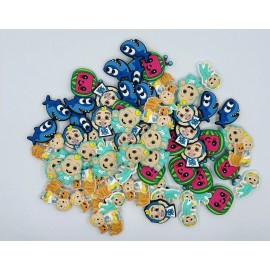 100% 6pcs Shoe Charms FOR Croc & Bracelet & shoe