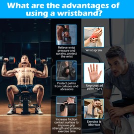 Lifting Straps Strength Training Bands, Real Cowhide Wrist Bandages, Fast Grip Lifting Wrist Bandage, Gym Strength Sports Lifting Grip Aid Straps for Men and Women (Wrist Wrap Gripps)