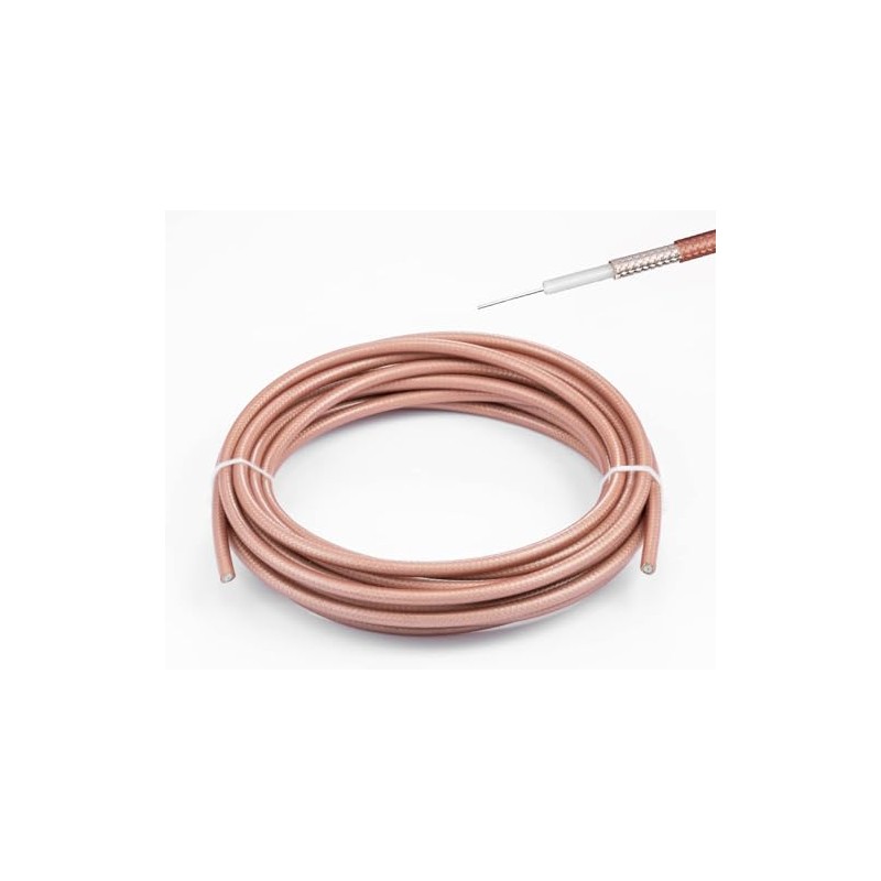 POBADY Cable RG142 Cable Coaxial de Radiofrecuencia de baja Pérdida