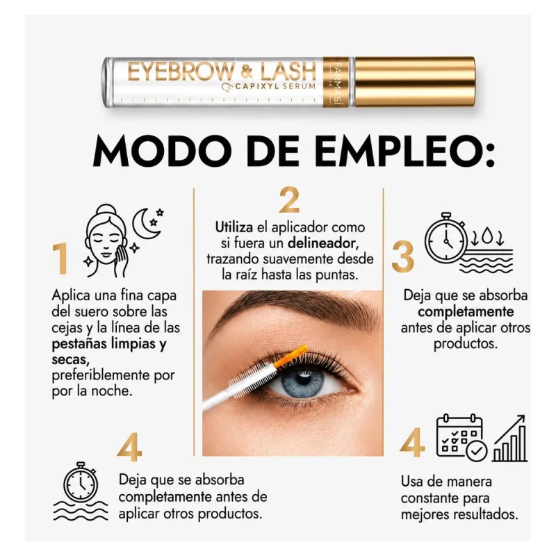 Suero Fortalecedor De Cejas Y Pestañas Capixyl 12ml Farmasi