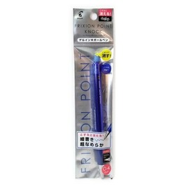 Pilot P-LFPK25S4-L Erasable Ballpoint Pen, Frixion Point Knock, Blue, Extra Fine Point, 0.4mm