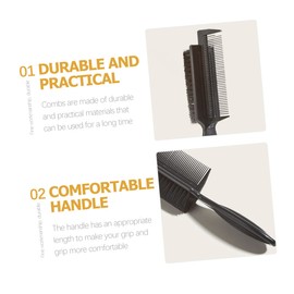 FOMIYES 3sets Abs and Nylon Bristle Hair Brush Double-sided Smoothing Brush for Slick Ponytail Hair Tools for Barber 2pcs*3