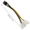 E-outstanding 2PCS 20cm Dual Molex 4-Pin Male to 8-Pin Male