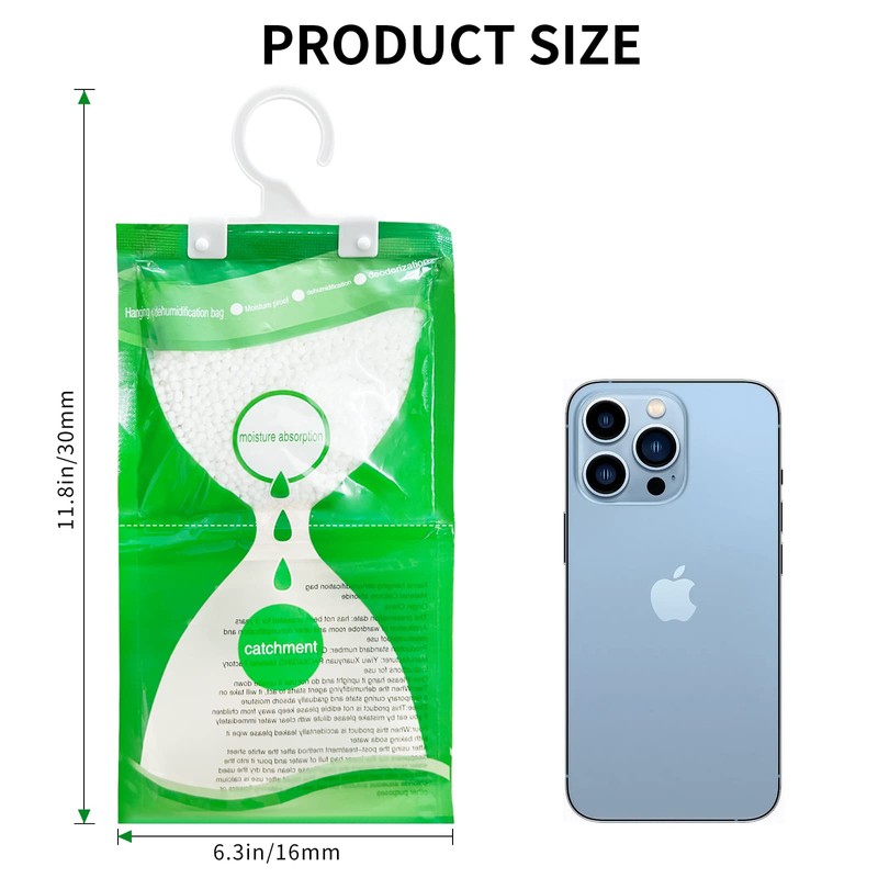 Wardrobe Moisture Absorber 7 Pack Hanging Dehumidifier Against Moisture Anti-Mould