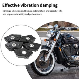 BIGLKNM 5 Pack Motorcycle Rear Wheel Damper Fit for GL1500 Valkyrie VT1100 ACE VT750CS Shadow Spirit Aero, Rubber Rear Sprocket Wheel Damper