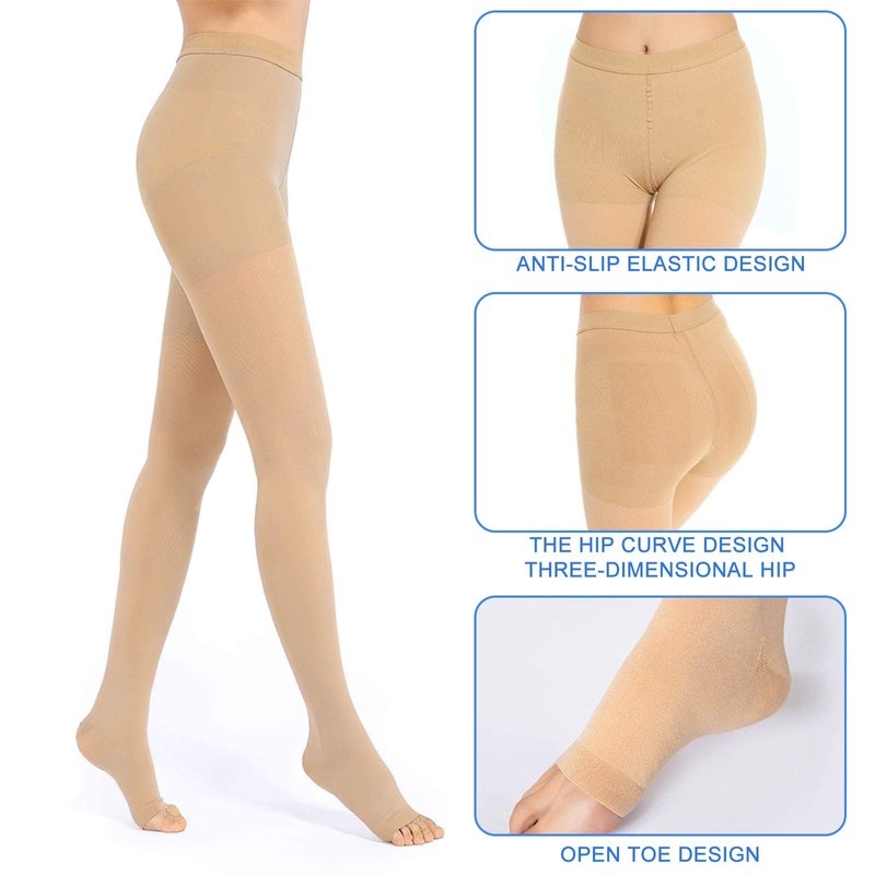 Evolyline 20-30 mmHg Medical Compression Tights for Men and Women,