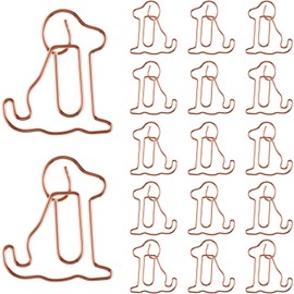 25pcs Dog Shaped Paper Clips Cute Animal Bookmarks Animal Shaped Cute Paperclip for Office School Supplies Bookmark Office School Party Notebook