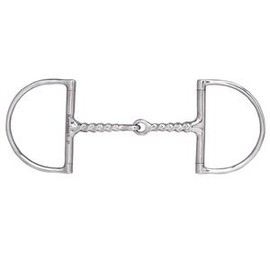 Dover Saddlery Corkscrew Hunter D-Ring Snaffle Bit, 5