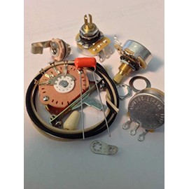 Wiring Harness Kit For Stratocaster CTS Oak Switchcraft .022uf Sprague 225P