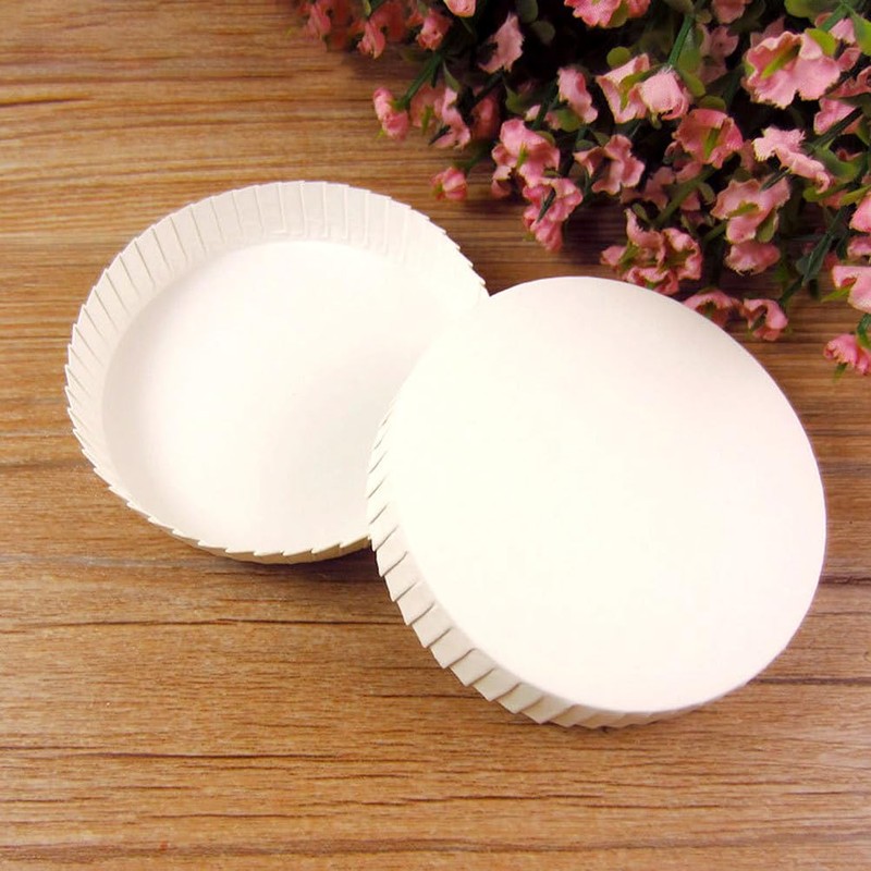 Ipetboom 100pcs Disposable Paper Cup Lids Cup Covers Hot Cup