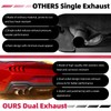 Dual Exhaust Tip 3 Inch Inlet 4" Dual Outlet 12"