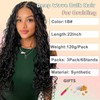 CAZSYSDD Deep Wave Bulk Hair for Braiding 22 inch No