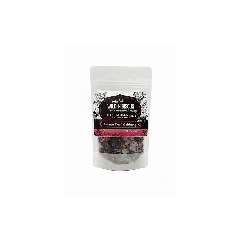 Rokz Wild Hibiscus Spirit Infusion Blend for Cocktails