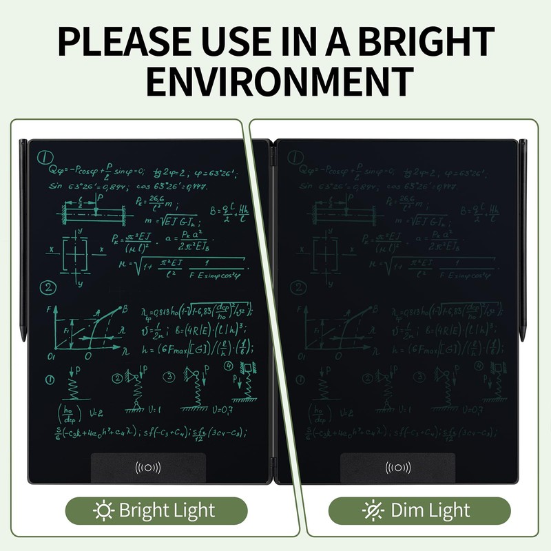 LCD Writing Tablet for Adults: 14.3 Inch Fold Full Screen