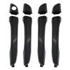 4PCS Black Exterior Door Handle Front Rear Left Driver Right
