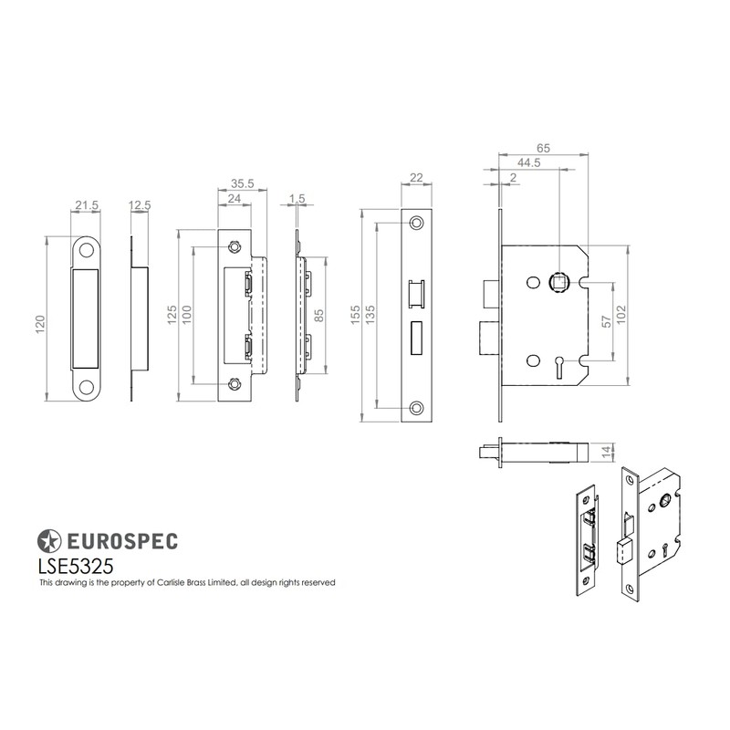 3 Lever SASHLOCK - Economy