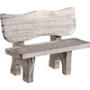 Rulke Rulke040075 Bench with Rustic Backrest, 85 mm, Multi Color