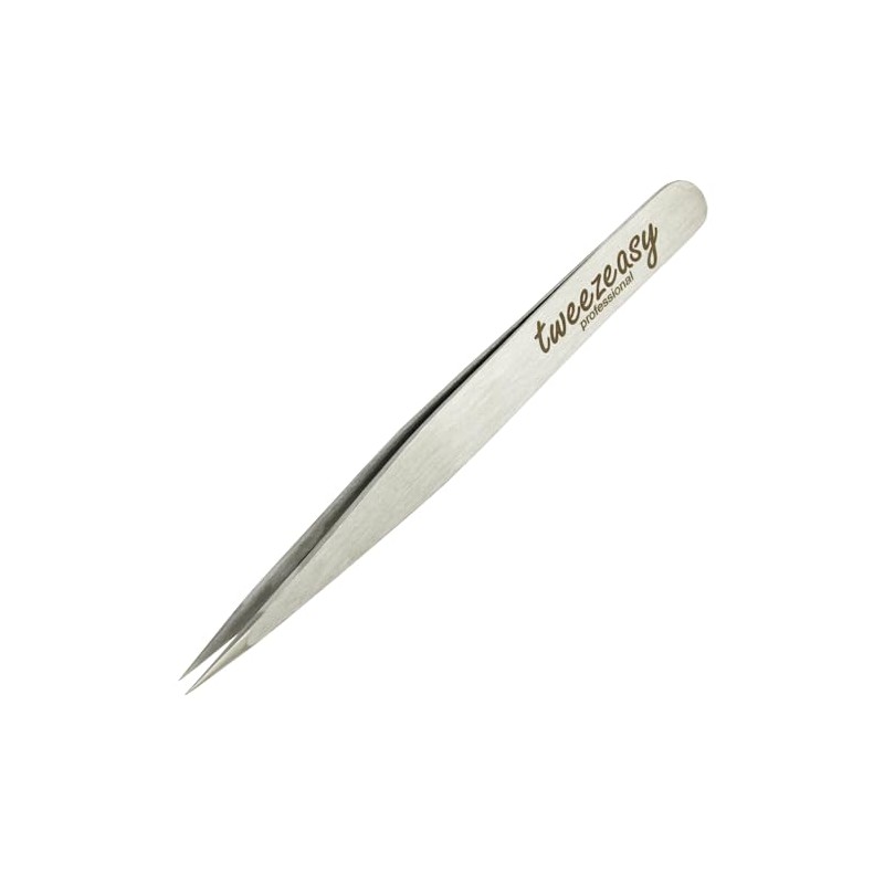 Professional Pointed Tweezers with PVC Case Tweezeasy