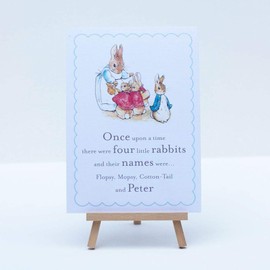 Peter Rabbit A5 'Once upon a time there were Four little Rabbits' Sign and Easel