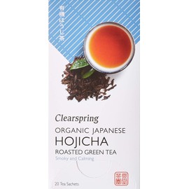 Clearspring Organic Japanese Hojicha, Roasted Green Teabags, 0.316 kg, Pack of 4