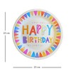 Lizzy 10x Happy Birthday Paper Plates Kids Party Disposable Tableware