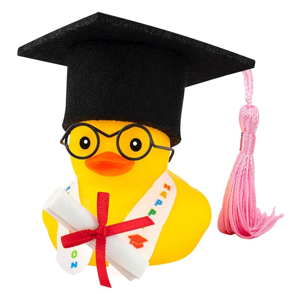 wonuu Graduation Gift Duck Car Dashboard Decorations Rubber Duck Car
