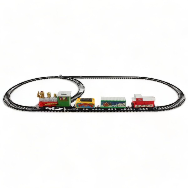 Mini Christmas Train - Small Railway for Christmas with Locomotive,