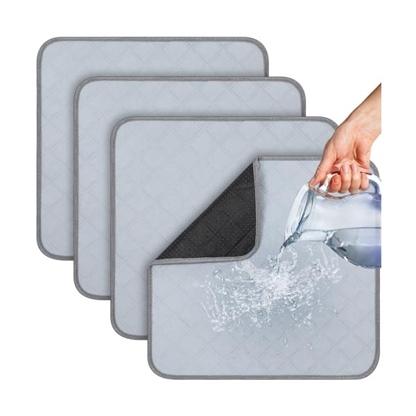 Threan Waterproof Incontinence Chair Pad Washable Reusable Chair Pad Absorbent