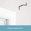 Kenney KN85305 1" Diameter Steel 3.5-4.5" Adjustable Curtain Rod Mounting