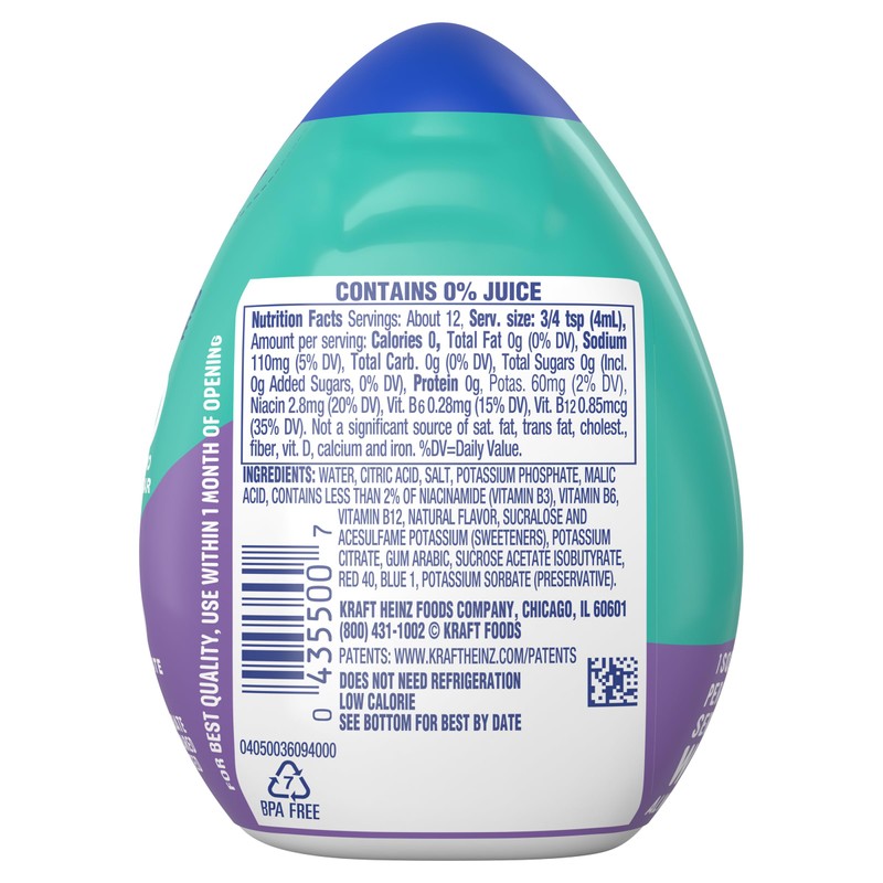 Mio Sport Liquid Water Enhancer, Arctic Grape, 1.62 OZ, (Pack