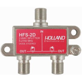 Holland (HFS2D) 2-Way Splitter (5-2050 Mhz) Diode Steered (HFS-2D)