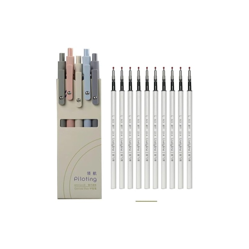 sencoo 15 pack Black Gel Pens and Refills 0.7mm Fine