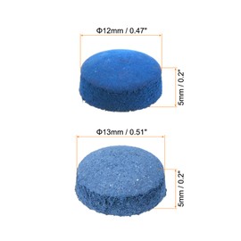 PATIKIL 12mm 13mm Pool Cue Tips, 20 Pack Pool Billiard Cue Tips Pool Stick Replacement Tips Pool Stick Tips Snooker Cue Tips, Blue