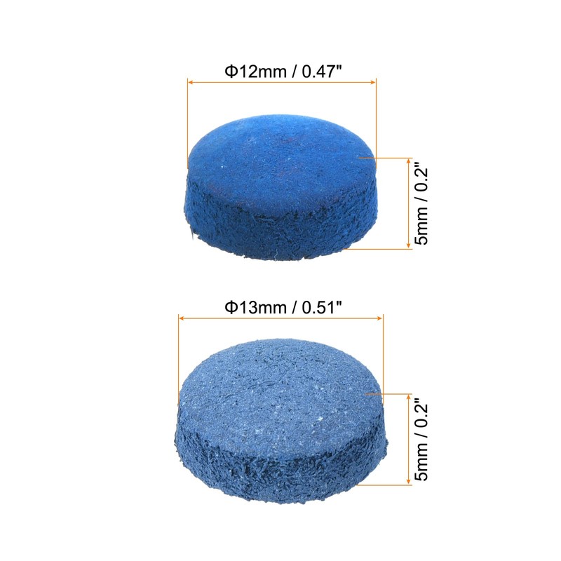 PATIKIL 12mm 13mm Pool Cue Tips, 20 Pack Pool Billiard