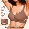 Bras for Women No Underwire Wireless Push up Bra Full