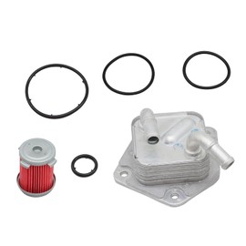 Aspaton Transmission Oil Cooler Filter Kit with Gasket Compatible with Civic 1.8L 2.0L 2014-2024 HR-V 1.8L 2016-2021 25560-R3W-003 25450-P4V-013