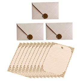 EXCEART Sobres Kraft 1 Juego Sobre Carta De Aspecto Antiguo Alumno Carta De Amor Papel Decoración Vintage