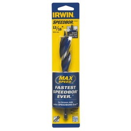 IRWIN SPEEDBOR Tri Flute Wood Drill Bit 13/16"(3041017), Black