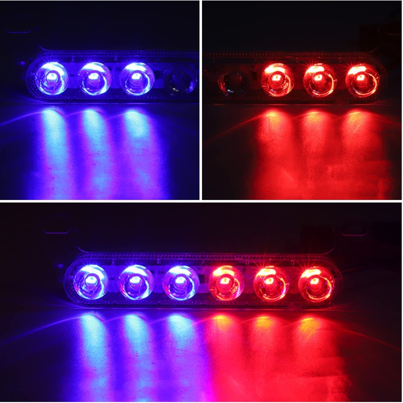 YnGia Motorcycle Flashing Rear Tail Light, 2PCS Brake Stop Light